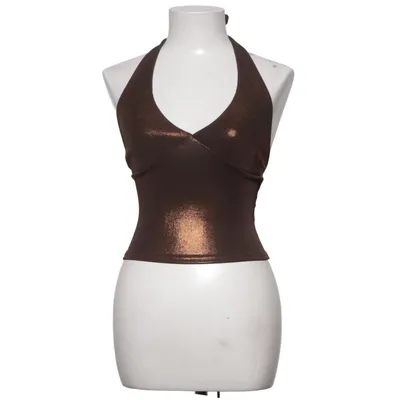 Haut dos-nu (Marron) de Naf Naf Élasthane, Polyamide, Polyester