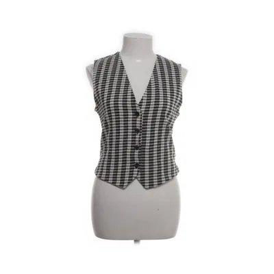 Vest (White, Black) from Zara Cotton, Polyester