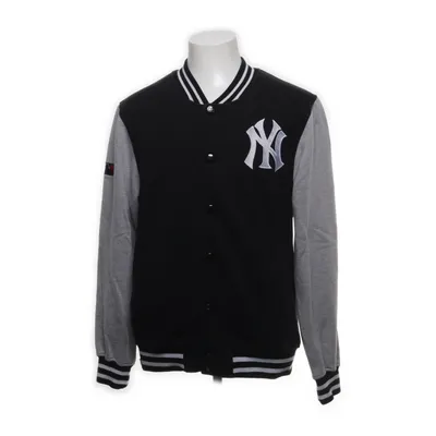 Collegejacka (Svart, Grå, Vit) från Majestic Athletic Bomull, Polyester