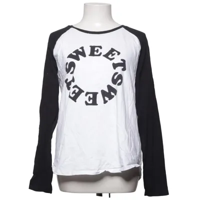 Langærmet t-shirt (Sort, Hvid) fra Sweet Sktbs Bomuld