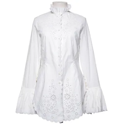 Blouse (Blanc) de Rabanne x H&M Coton, Polyester