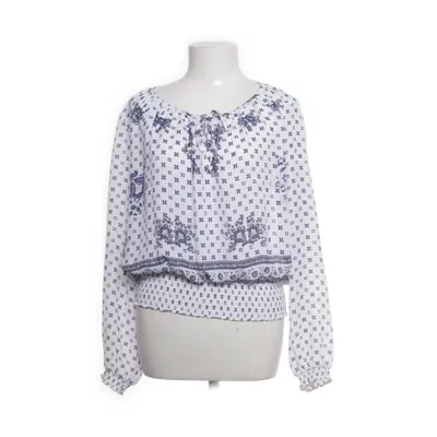 Blouse (White, Blue) from Divided by H&M Polyester