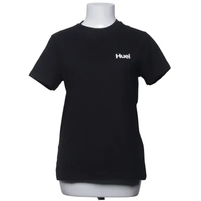 T-shirt (Zwart) van Huel Katoen, Elastaan