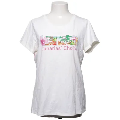 T-shirt (Vit, Flerfärgad) från Lenita Bomull, Elastan
