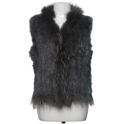 Fur vest (Gray) from Natures Collection Rabbit fur