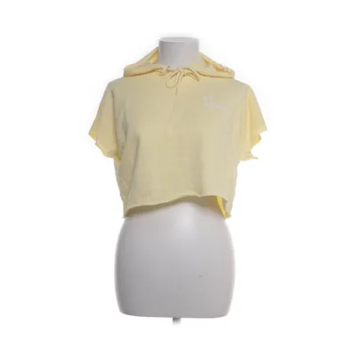 Kortärmad huvtröja (Gul) från FB Sister Polyester, Bomull