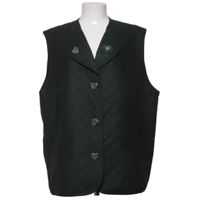 Gilet d'extérieur (Vert) de Komplimente Cachemire, Polyester, Laine