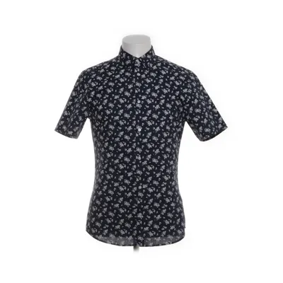 Korte mouwen shirt (Blauw, Wit) van H&M Man Polyester, Katoen
