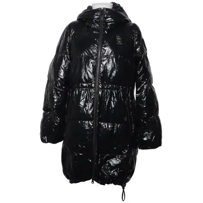 Doudoune longue (Noir) de Blauer Plume, Polyester