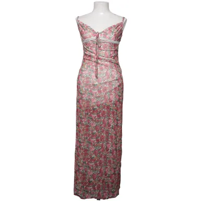 Maxikjole (Pink, Flerfarvet) fra Shein Elastan, Polyester