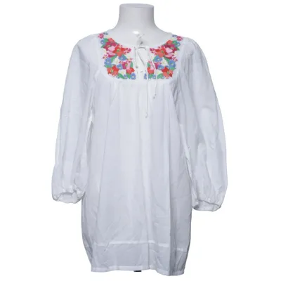 Blouse (Wit, Meerkleurig) van The Garden Collection by H&M Organisch katoen