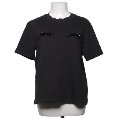 T-shirt (Zwart) van Simone Rocha x H&M Katoen, Elastaan