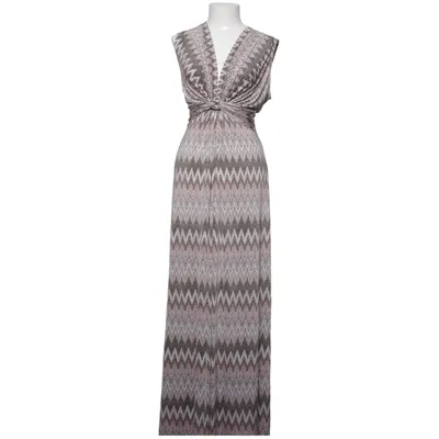 Långklänning (Brun, Beige, Flerfärgad) från Ilse Jacobsen Hornbæk Elastan, Polyester