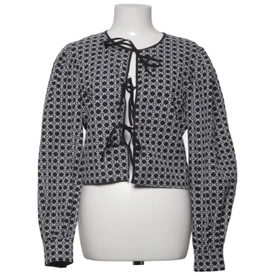 Cardigan cache-cœur (Noir, Blanc) de Maud Coton