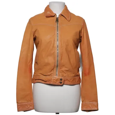 Læderjakke (Ry832059) fra Mauro Grifoni Bomuld, Læder, Polyester
