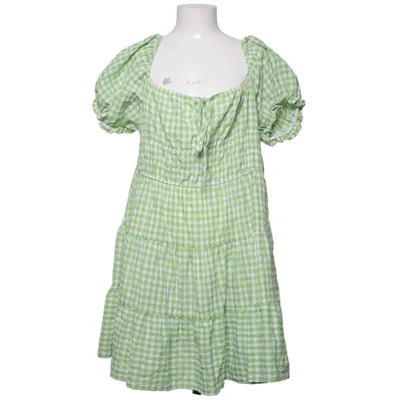 Dress (Green, White) from Shein Curve Cotton