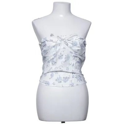 Top tube (Blanc, Bleu) de Stradivarius