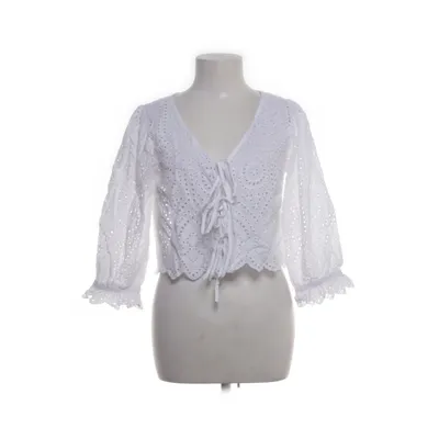 Wikkelblouse (Wit) van Bonprix Katoen
