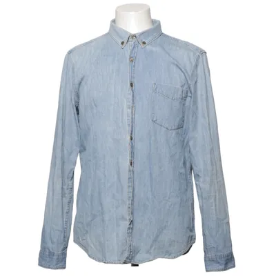 Denim shirt (Blue) from PL & CO Casual Attire Cotton