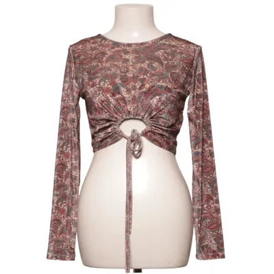 Crop top (Bruin, Meerkleurig) van 24Colours Polyester