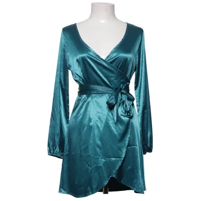 Wrap dress (Blue) from Zaful Polyester