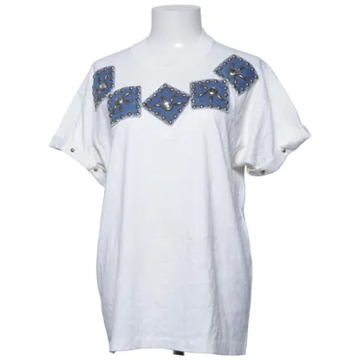 T-shirt (Vit, Blå) från Geppetto Bomull, Polyester