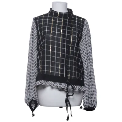 Blouse (Zwart, Wit, Goud) van Stine Goya Katoen, Metallvezel, Polyester