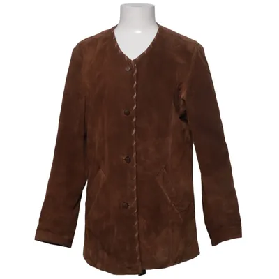 Leren jack (Bruin) van SAKI Leather Leer, Polyester