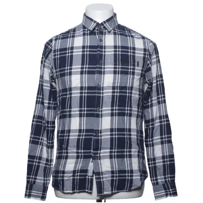 Flanellen overhemd (Blauw, Wit) van Crocker Katoen