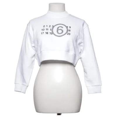 Sweatshirt (Blanc) de MM6 by Maison Margiela Coton
