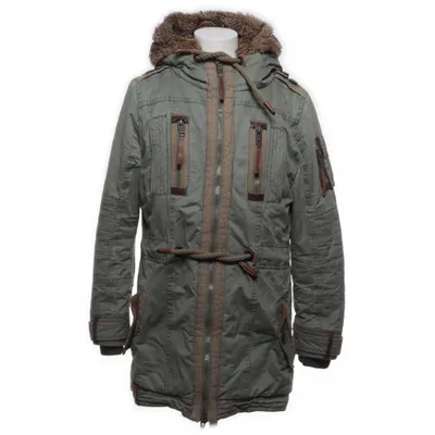Parka (Groen, Beige) van Naketano Acryl, Katoen, Polyamide, Polyester