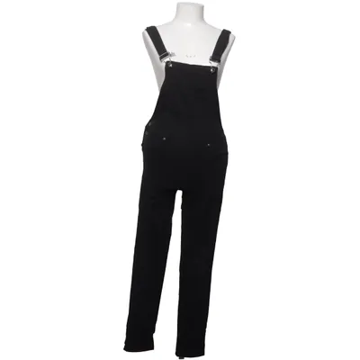 Hängselbyxor (Svart) från Boohoo Denim Bomull, Elastan, Polyester