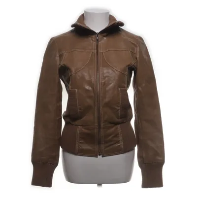 Läderjacka (Brun) från Vero Moda Jeans Skinn, Polyester