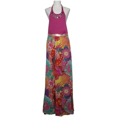 Robe longue (Multicolore) de Signature Next Élasthane, Polyester, Viscose