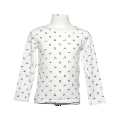 T-shirt à manches longues (Blanc, Noir) de KiK Coton
