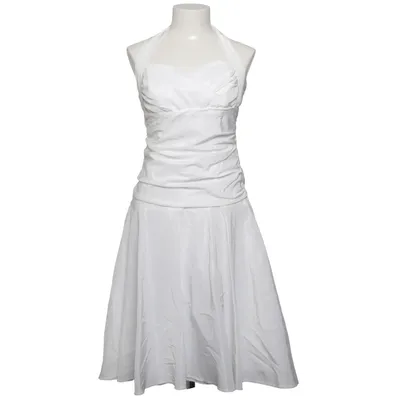 Jurk (Wit) van Heine Acetaat, Polyester