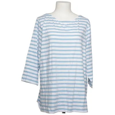 T-shirt à manches longues (Bleu, Blanc) de Pola Coton, Élasthane
