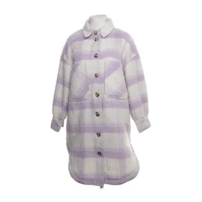 Coat (Purple, White) from ONLY Blue Denim Acrylic, Polyester, Viscose