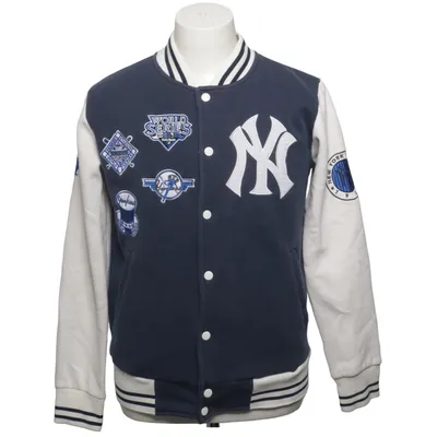 Veste universitaire (Bleu, Blanc) de Majestic Athletic