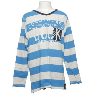 Långärmad t-shirt (Blå, Grå) från Kids by Lindex Bomull