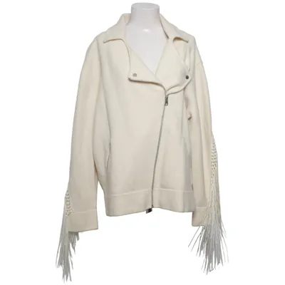 Veste de motard (Blanc) de Allsaints Laine de mouton, Polyester