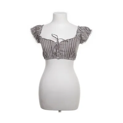 Crop top (Brown, White) from Kimchi Blue Cotton