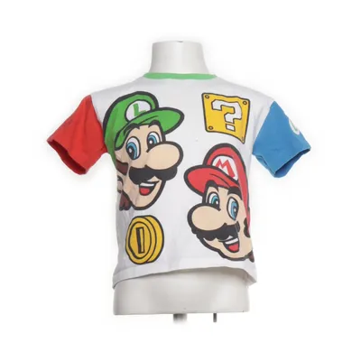 T-shirt (Vit, Flerfärgad) från Super Mario Bomull