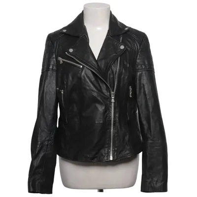 Veste de motard (Noir) de Barneys Originals Cuir, Polyester