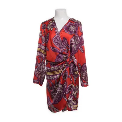 Omlottklänning (Röd, Flerfärgad) från Mango Polyester