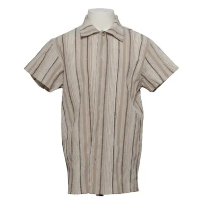 Kortärmad skjorta (Beige, Brun) från Linus & Lotta Bomull, Elastan, Polyester