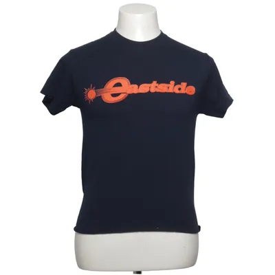 T-shirt (Blauw, Oranje) van Gildan Katoen, Polyester