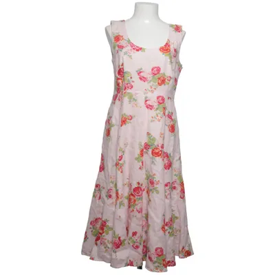 Dress (Pink, Multicolored) from Honey Bee Blue Linen, Polyester