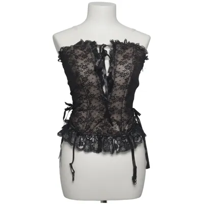 Corset (Black, Beige) from Leg Avenue Elastane, Polyamide