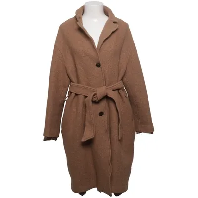 Coat (Brown) from Visual Clothing Project Polyester, Viscose, Wool